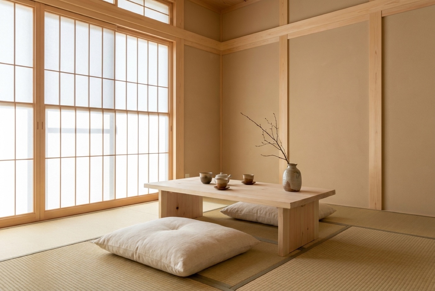 A tranquil tatami room
